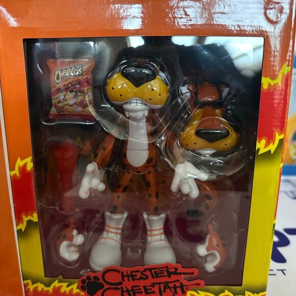 Cheetos Chester Cheetah Flamin' Hot Glow-in-the-Dark 6-Inch Action Figure - Picture 2 of 2